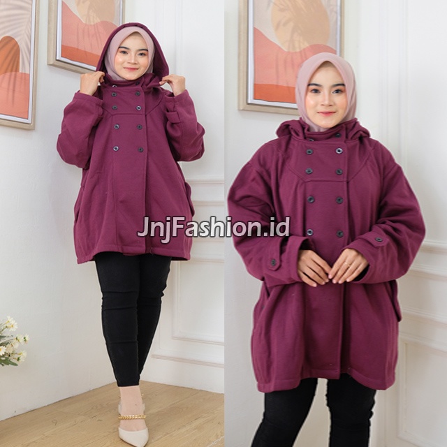 J&J FASHION JAKET KANCING CEWEK KOREAN BIG JUMBO FLEECE TEBAL KEKINIAN