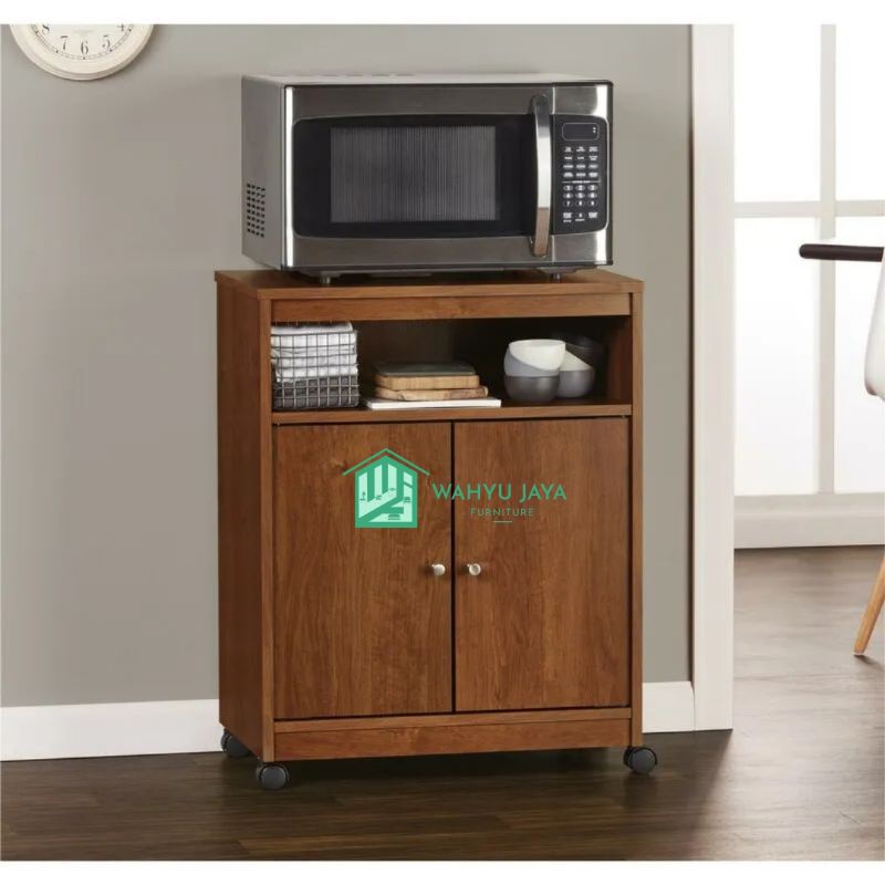 Lemari Dapur Kayu Jati Minimalis