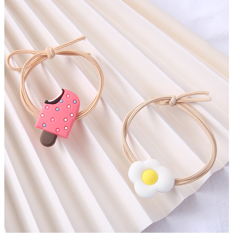 ⭐️𝐈𝐇𝐒 𝟐𝟏𝟑 𝐋𝐚𝐦𝐩𝐮𝐧𝐠⭐️Ikat Rambut Motif Buah Buahan Japanese Style Hair Ring Fashion