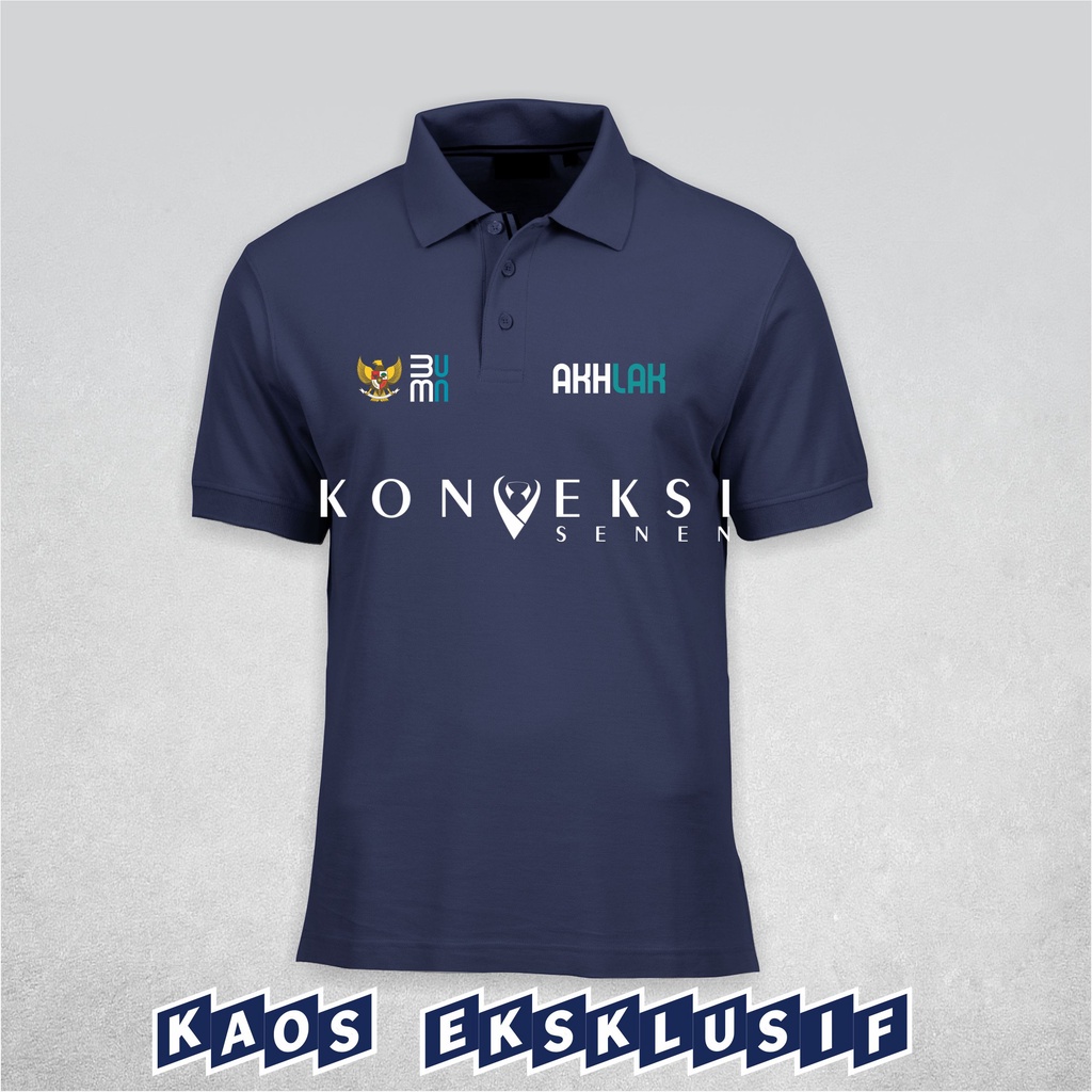 kaos Polo Shirt | Kaos kerah | Kaos Polo | BUMN AKHLAK | Bordir ekslusive