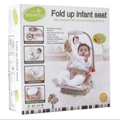 MASTELA Infant Seat with Hanger Toys and Travel Bag Pink Kursi Bayi