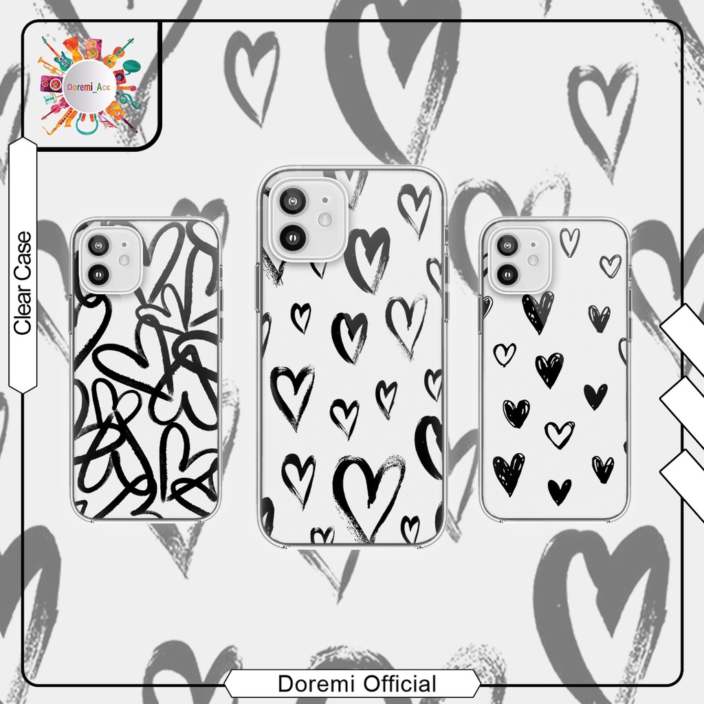 OBRAL SOFTCASE TRANSPARAN SILICON BENING CLEAR CASE CUSTOM LOVE FOR ALL TYPE DA2279