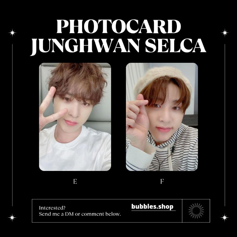 PHOTOCARD UNOFFICIAL JUNGHWAN TREASURE SELCA