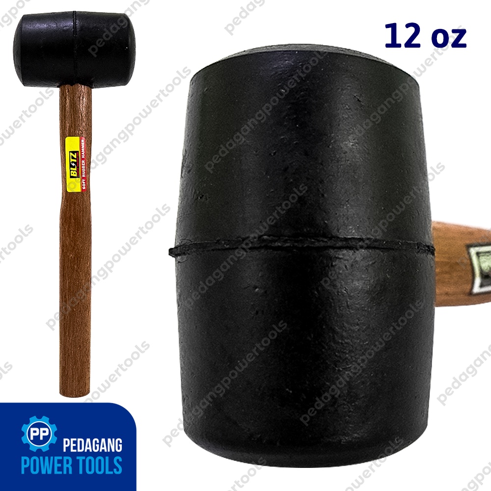 PALU KARET GAGANG KAYU BLITZ 12 OZ