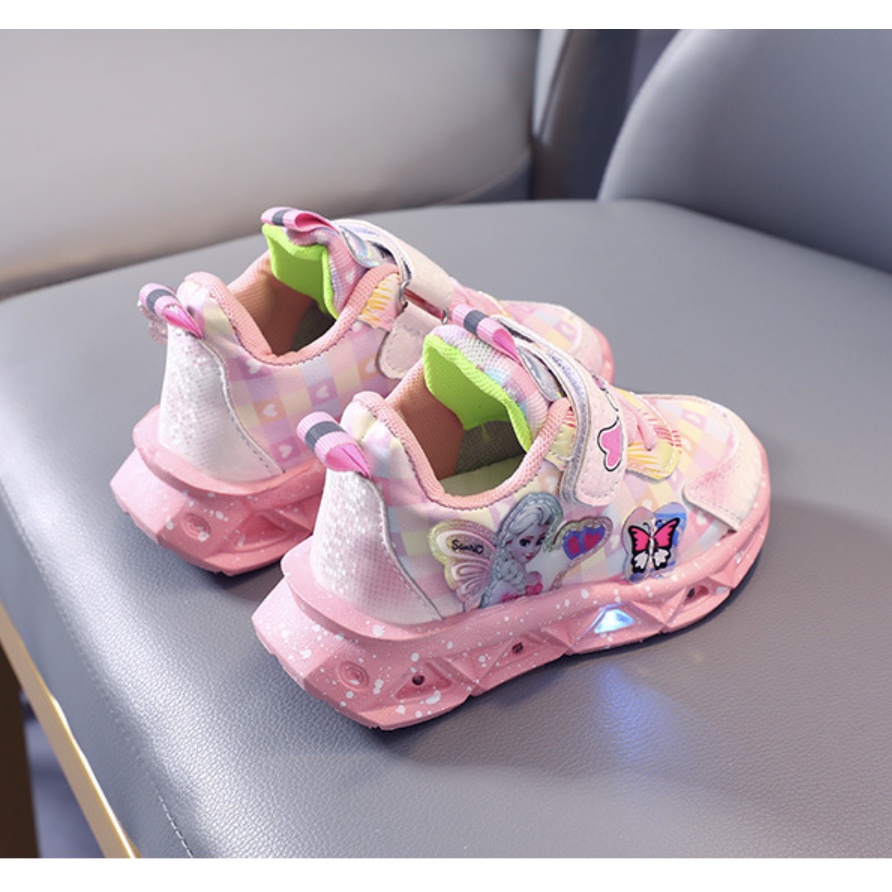 babyfit sepatu lampu LED CRYSTAL ESLA sepatu anak perempuan import gs-0515r