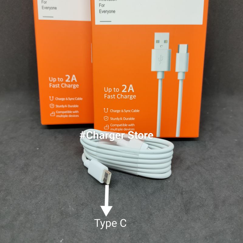 Kabel Data Xiaomi Type C ORIGINAL Fast Charging 2A 100cm