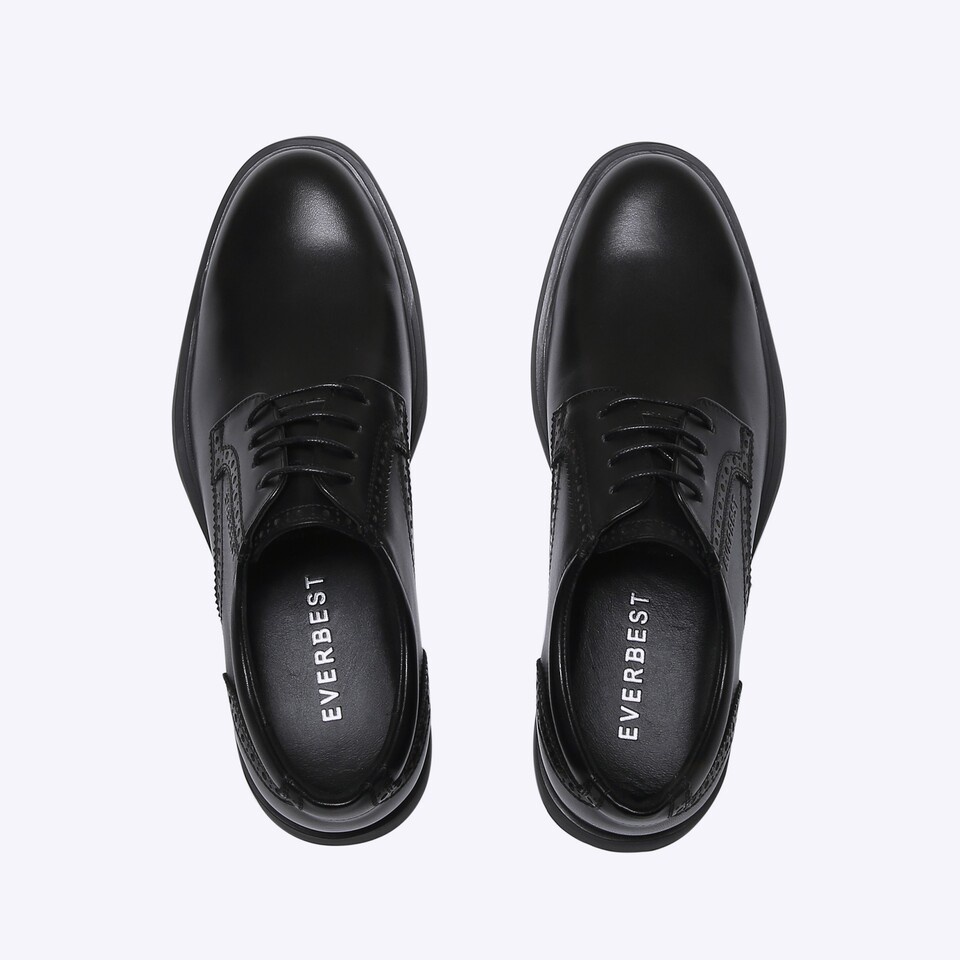 EM91 SEPATU KULIT EVERBEST KERJA KANTOR PRIA BRANDED ORIGINAL HITAM