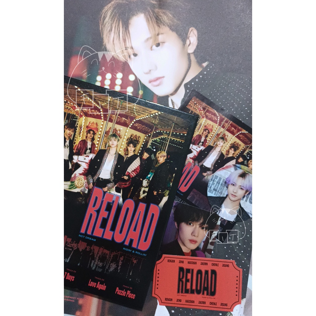 Album Unsealed NCT Dream Reload Ridin ver. cc renjun pc chenle fp jisung