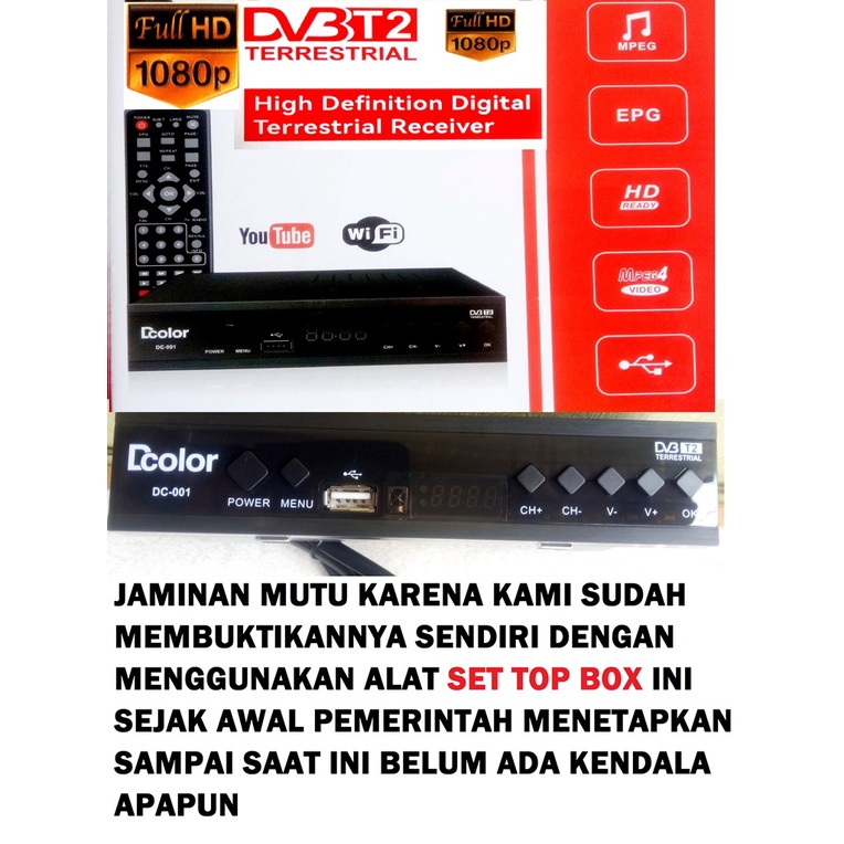 Set Top Box TV > Alat TV Digital Multi Fungsi > Set Top Box TV Tabung & Digital
