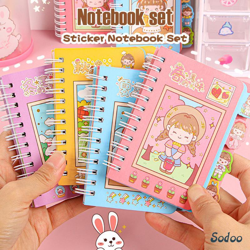 

COD buku stiker\sticker book\pola gadis manis accessoris sticker\stiker hiasan diary/buku catatan diary dengan stiker di dalamnya