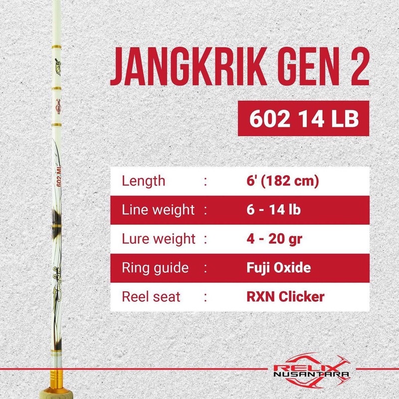 JORAN PANCING ROD RELIX NUSANTARA JANGKRIK GEN 2