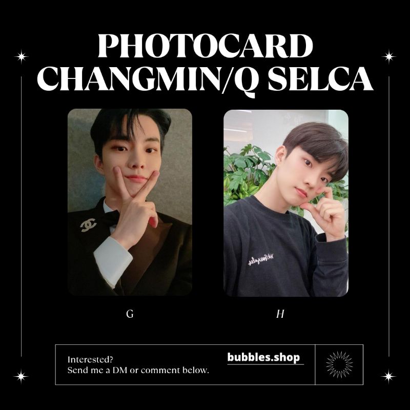 PHOTOCARD UNOFFICIAL CHANGMIN THE BOYZ SELCA