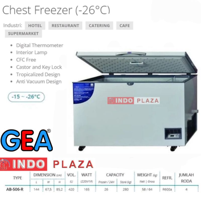 CHEST FREEZER GEA AB-506-R