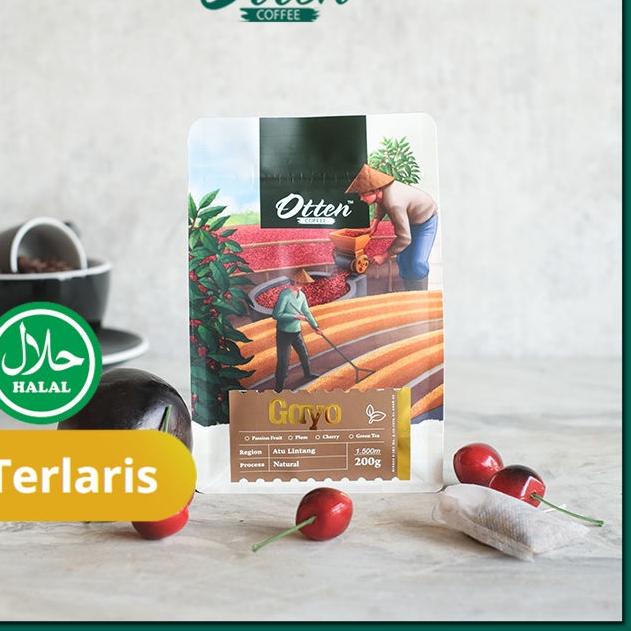 

✸ Otten Coffee Aceh Gayo Natural Process 200g Kopi Arabica Biji Kopi ✲