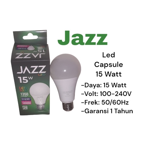 Lampu LED BULB JAZZ 15W PUTIH