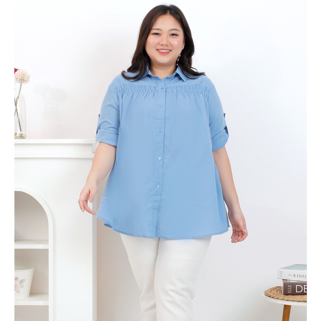 Basic id fashion Kemeja jumbo XXL XXXL / Kemeja big size