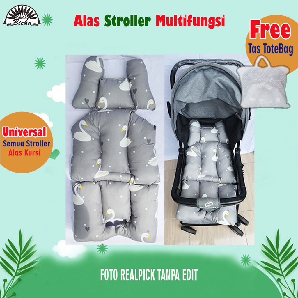 4in1 Alas Stroller Bayi Universal Baby Car Seat Stroller Pad carseat