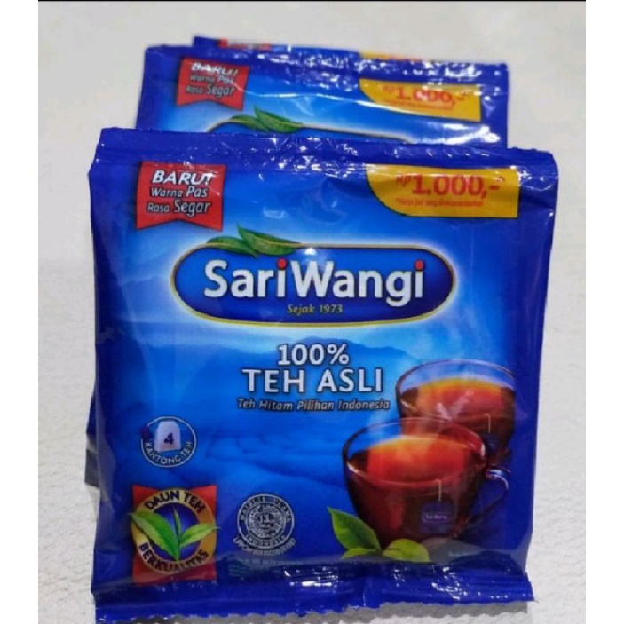 

Teh sariwangi celup Renceng isi 6 sachet teh celup
