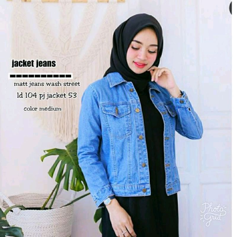 Jaket Jeans Wanita Premium