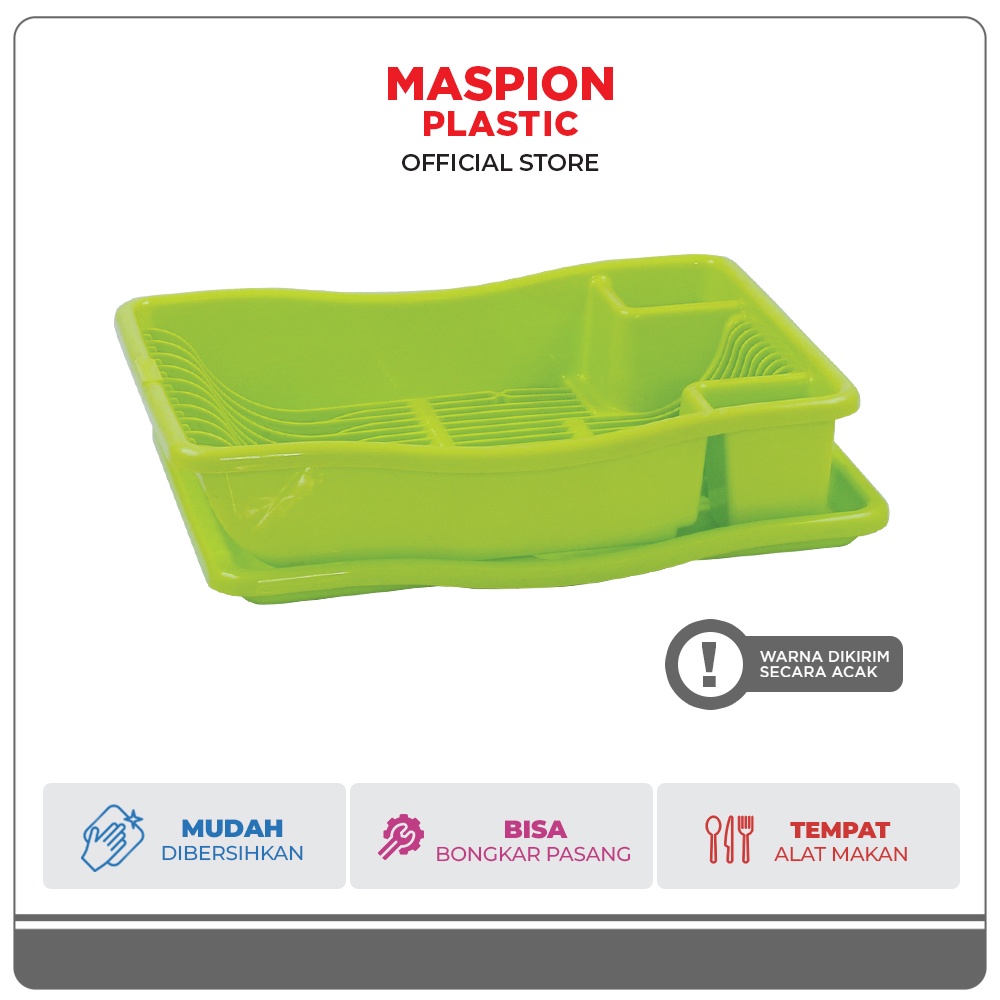 Maspion Rak Pengering Piring Plastik Dish Drainer