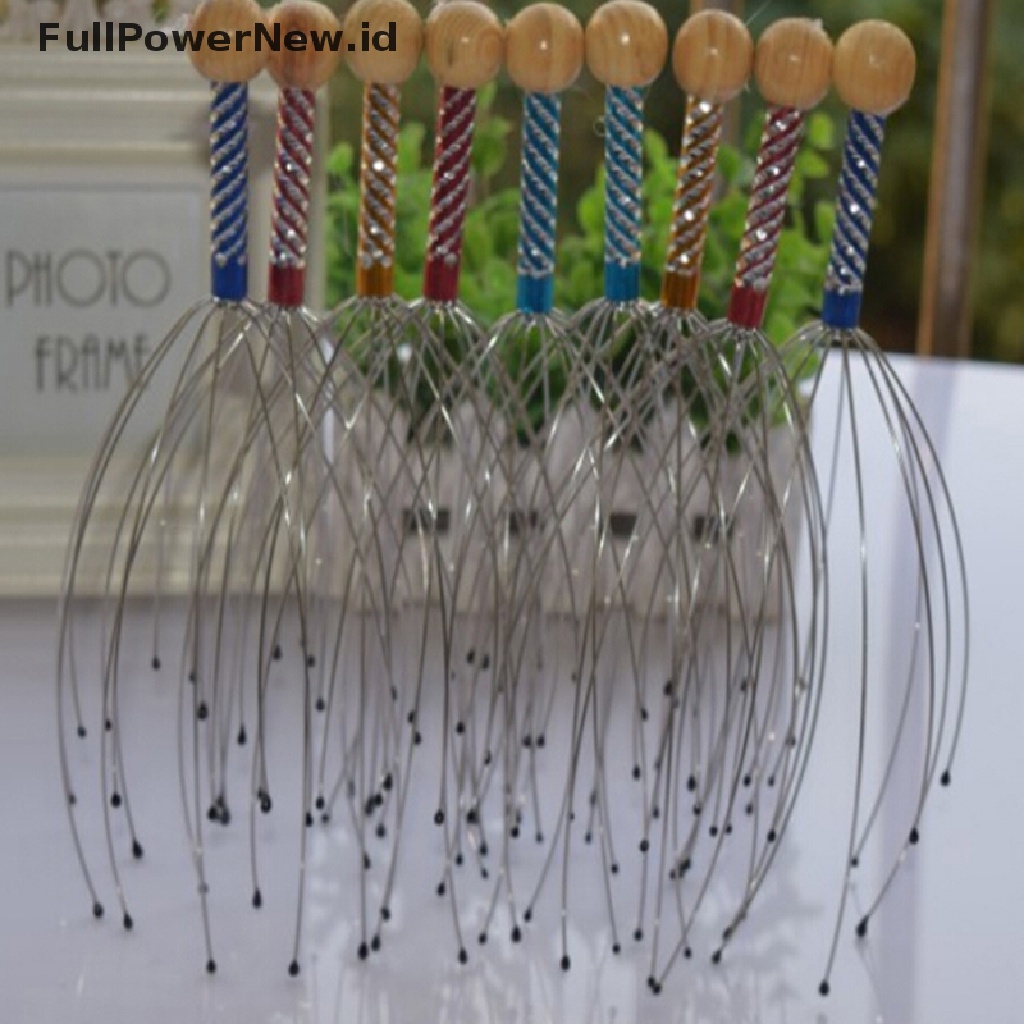 Power FashionHead Neck Scalp Massager Massage Octopus Peralatan Alat Pelepas Stress ID