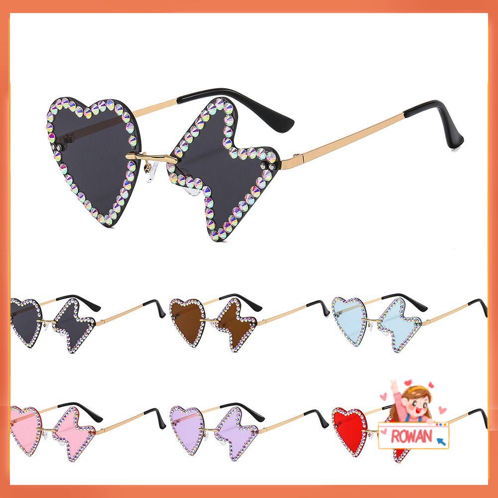 R-flower Party Sunglasses Novelty Prom Party Hip Hop Berlian