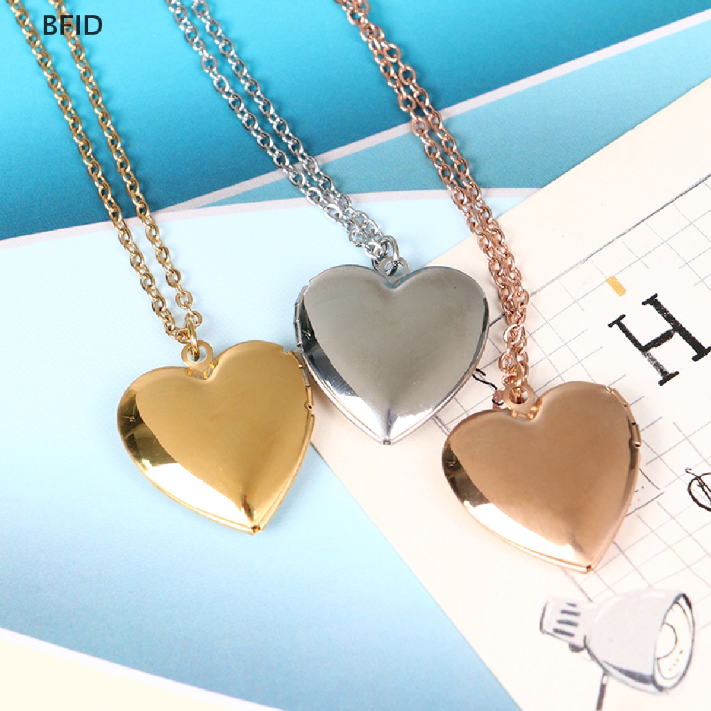 [BFID] Kalung Liontin Liontin Hati Untuk Wanita frame Foto Valene lovers Necklace [ID]