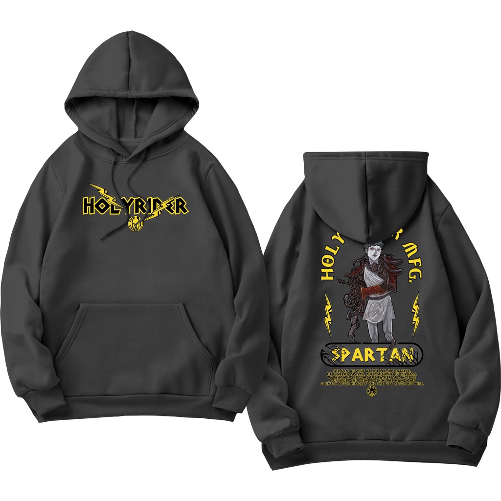 Holyrider SPARTAN Sweater Hoodie Distro Sablon DTF Fleece Cotton II Holyrider Jumper Hoodie SPARTAN II M-XXL (Pria &amp; Wanita) Free stiker&amp;Gantungan Kunci