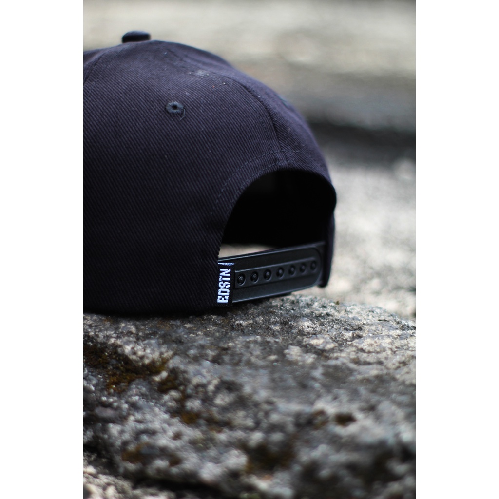 Topi Pria Dewasa Snapback Hip HopOriginal Distro Premium EDSTN Unisex Full Black Wear Your Style