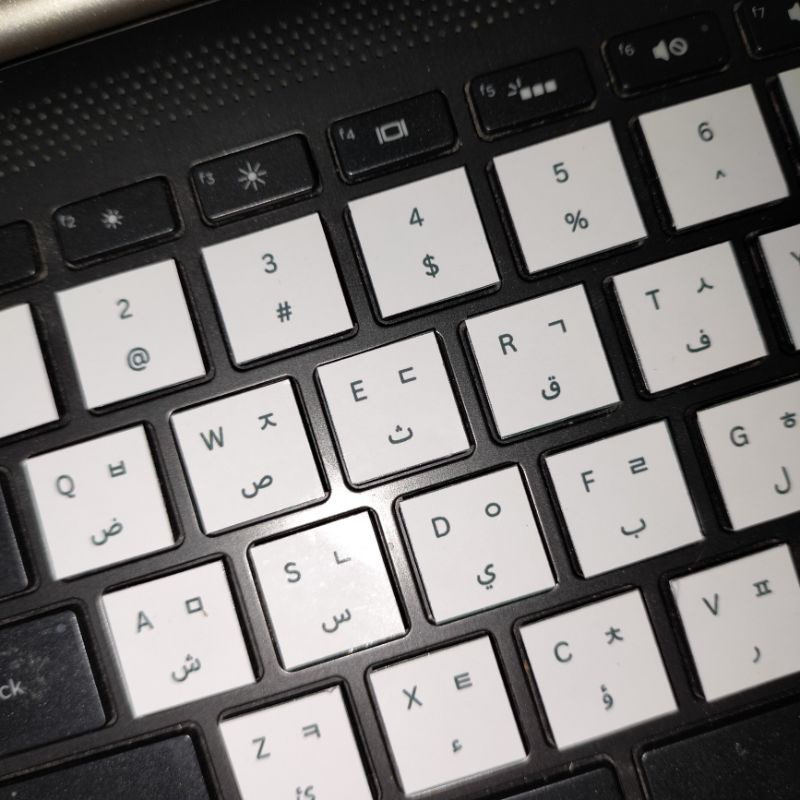 [CDZ] Stiker Keyboard Laptop Arab Korea Turki QWERTY