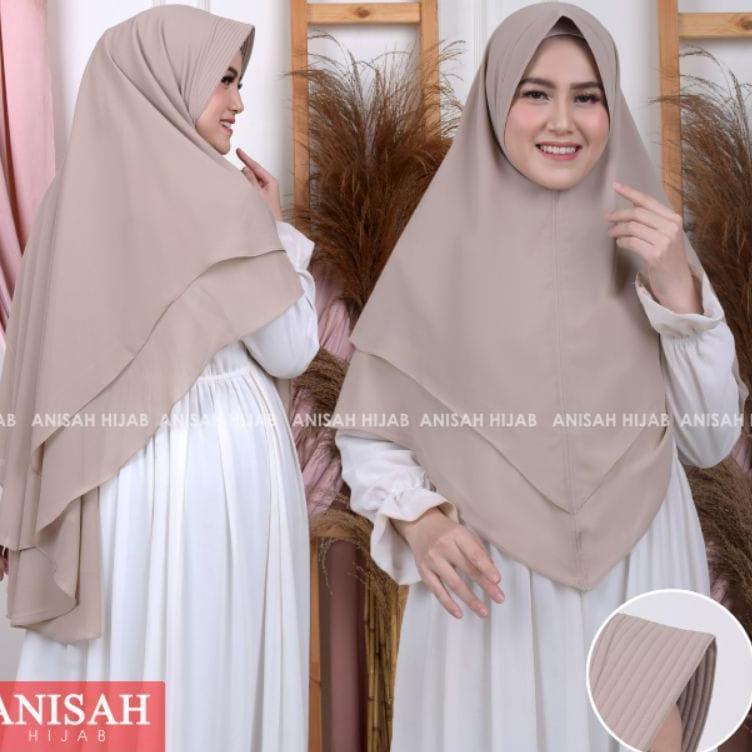 [GF.10Ja23ι] KHIMAR CERUTY BABY DOLL DUA LAYER POLOS { SIZE L} ASLI REAL PIC BY AHFI HIJAB