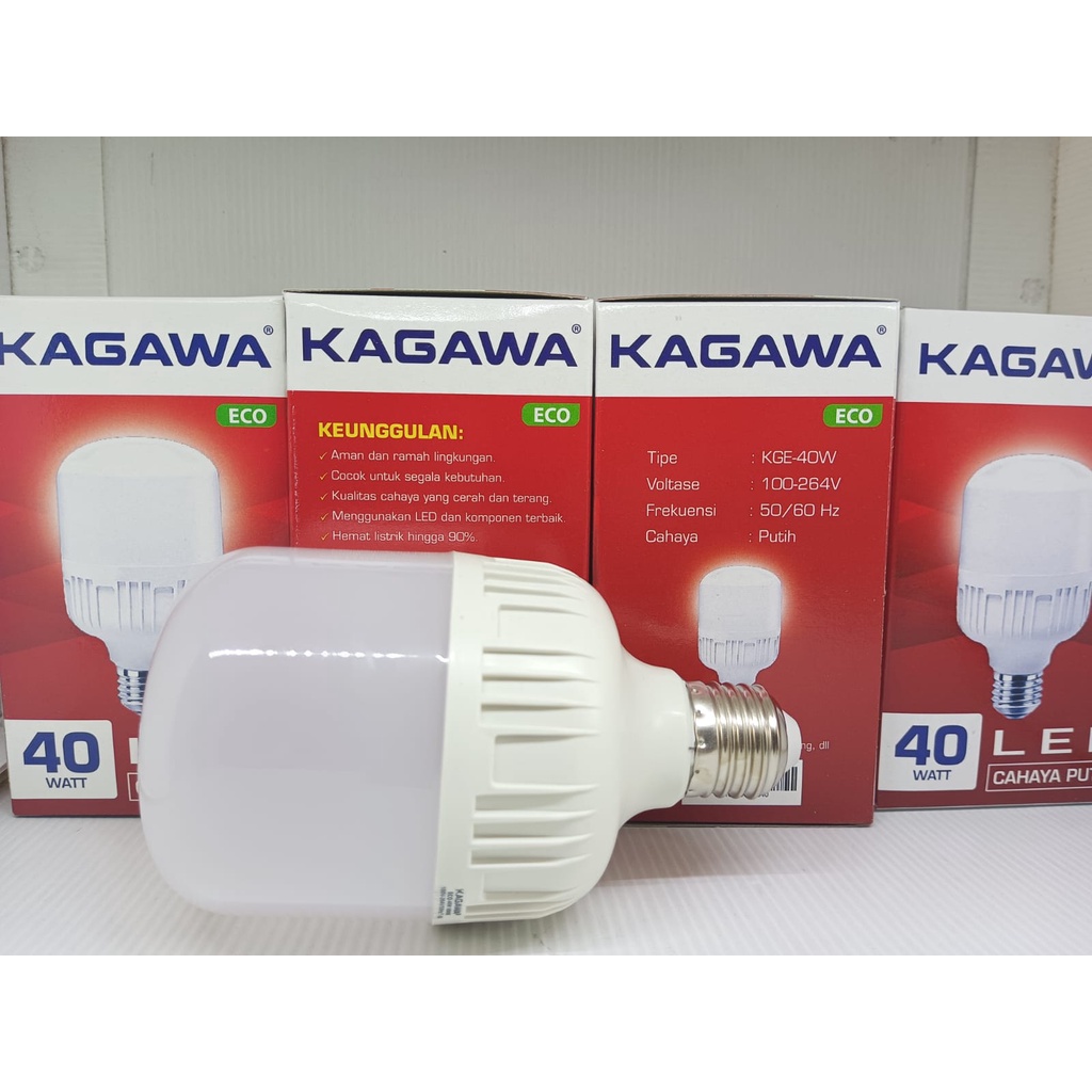 KAGAWA ECO Lampu LED Capsule 40 watt cahaya putih 40w E27