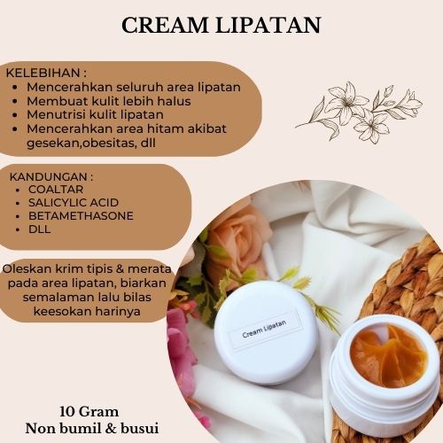 Cream Pencerah Lipatan/Pencerah Ketiak/Pencerah Selangkangan