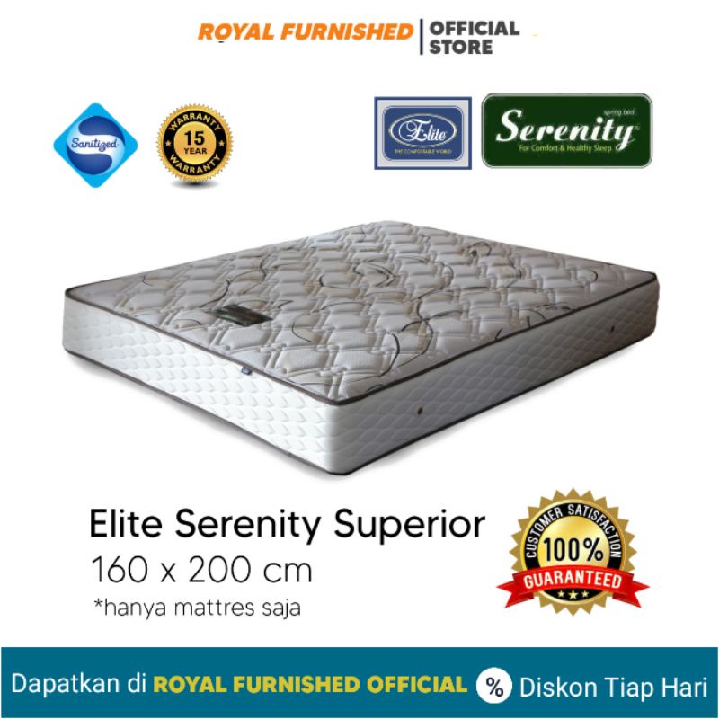 KASUR SPRINGBED ELITE SERENITY SUPERSTAR 160x200CM