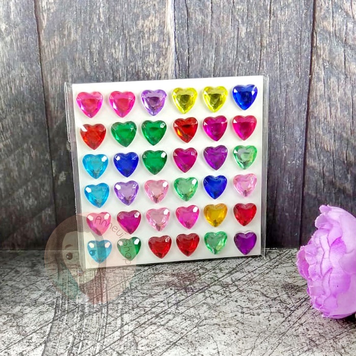 Crystal Diamond Make Up Sticker Rhinestone Nail Art Rhinestones Manik-manik Mutiara Kilap Craft Kosmetik Hiasan Kuku Eye Korean Make Up Handphone Decorations Wedding Party Cosplay Flat Back Gems Bead Diamond Swarovski Transparan Mix Color Rainbow