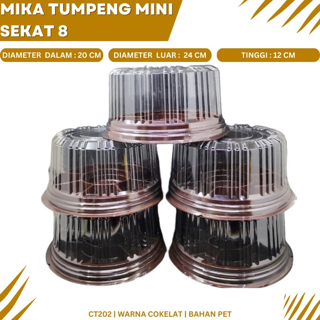 Mika Tumpeng Sekat 8 Mika Sekat 8 (Isi 10 Pcs-CT202)