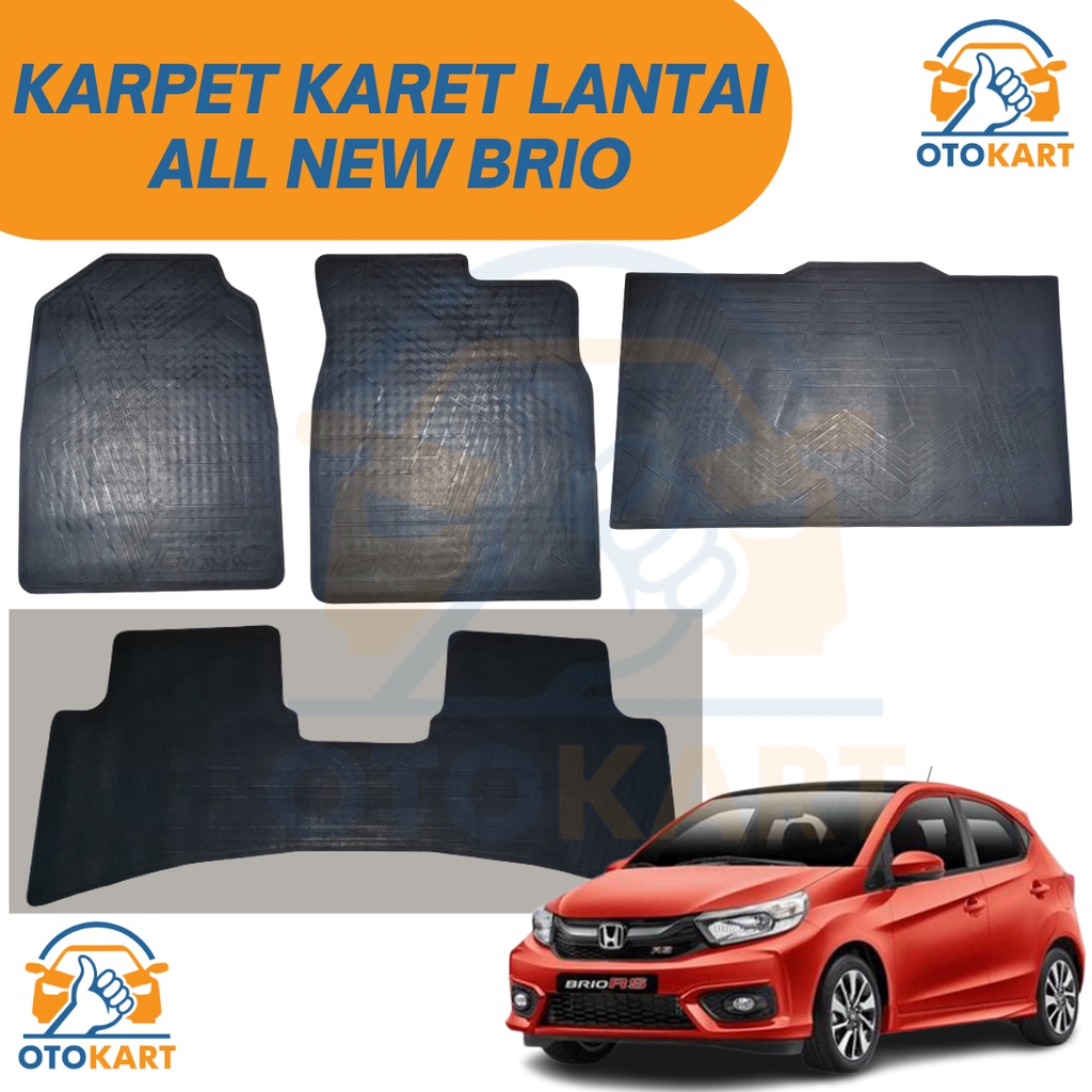 KARPET LANTAI KARET BRIO / ALL NEW BRIO / KARPET KARET MOBIL BRIO ALL NEW BRIO / KARPET BRIO ALL NEW BRIO