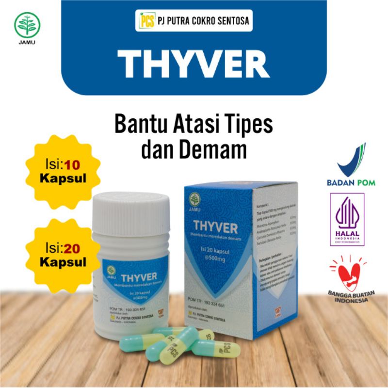 THYVER-PCS- Kapsul cacing Tanah Demam Tipes Ampuh Kapsul Cacing Asli