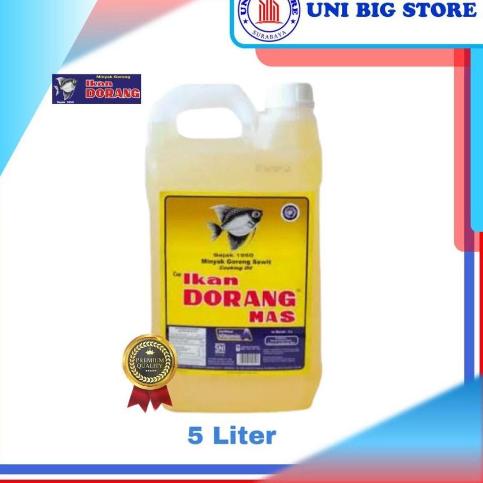 

Ready Stock.. Surabaya IKAN DORANG MAS 5 Liter Fried Oil Kelapa Sawit IMF