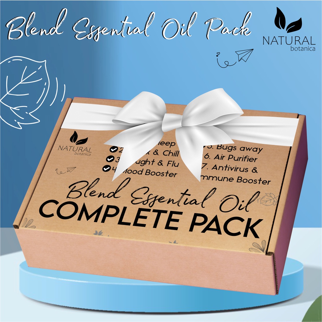 Blend Essential Oil Complete Pack Isi 7  Spesial Parcel Kado Hampers Gift
