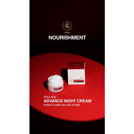 Krim Malam Pro Age Advance Night Cream Anti Aging Penuaan Dini Melawan Tua Memperhalus Wajah Mengurangi Garis Halus Kulit Kusam Memperbaiki Skin Barrier Menghilangkan Flek Hitam Viva Cosmetics