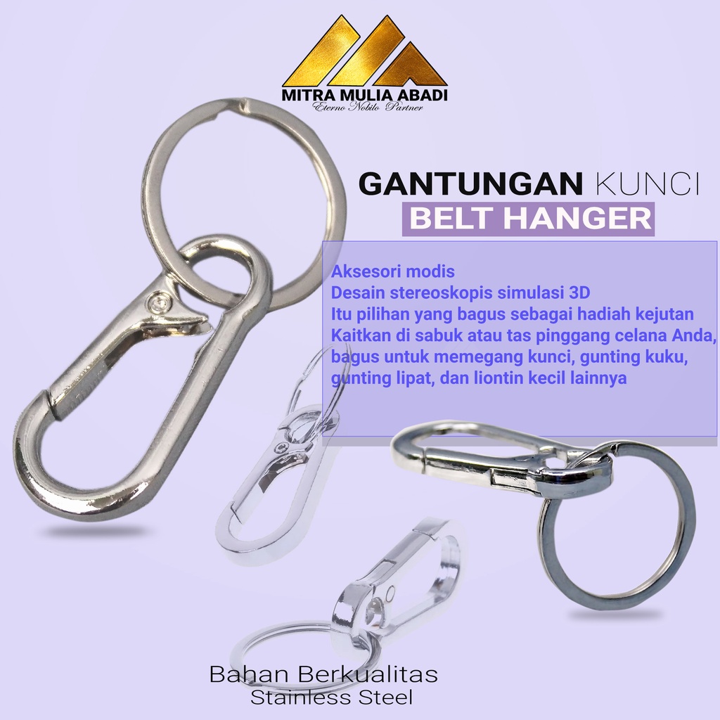 Gantungan Kunci Anti Hilang aksesoris sabuk Belt Hanger Gantungan Kunci cantolan
