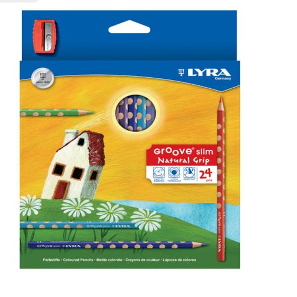 

~ LYRA GROOVE SLIM - COLOR PENCIL - BOX 24 COLORS - Flash Sale