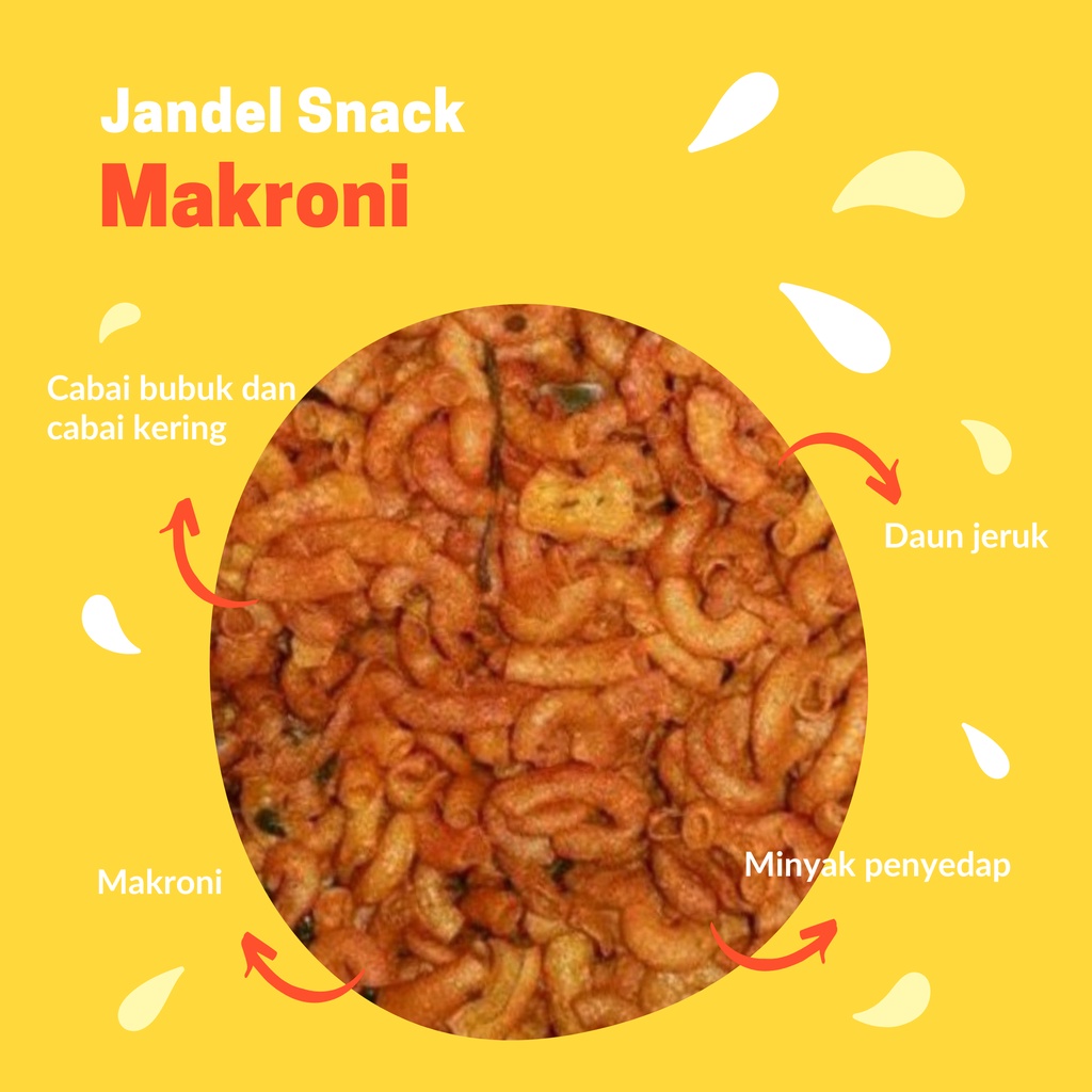 

[100gr] makaroni rasa pedas daun jeruk