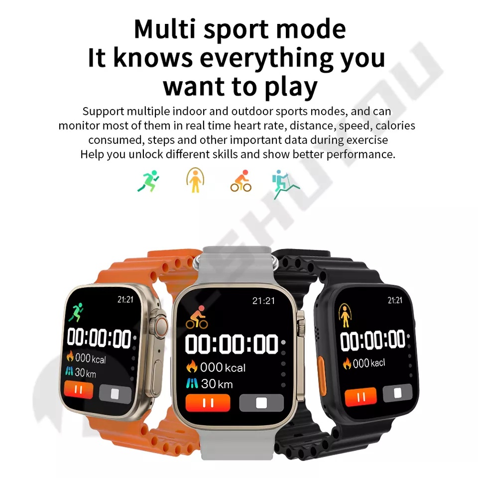 SMARTWATCH SERIES WATCH 8 ULTRA NFC 49mm SUPPORT IOS &amp; ANDROID