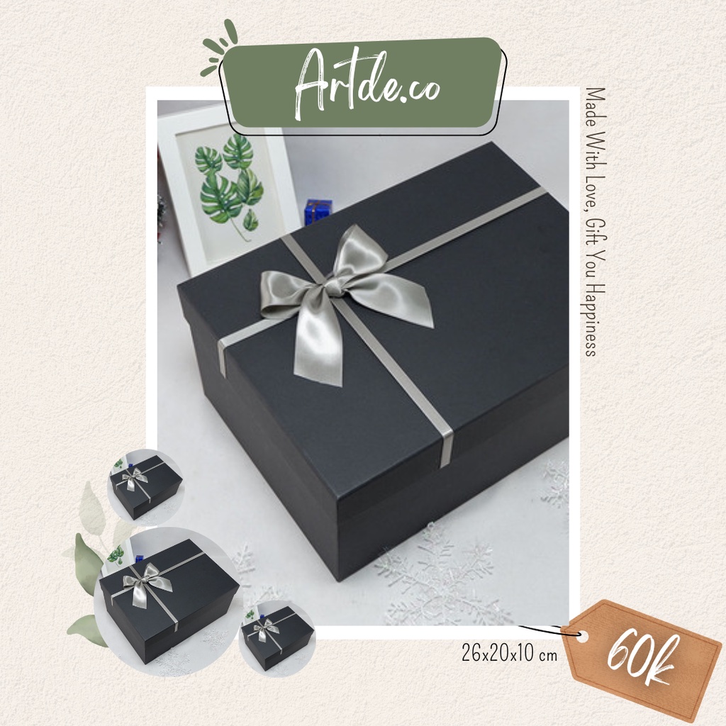

BOX HITAM - KOTAK KADO HITAM ELEGAN _ KOTAK HAMPERS