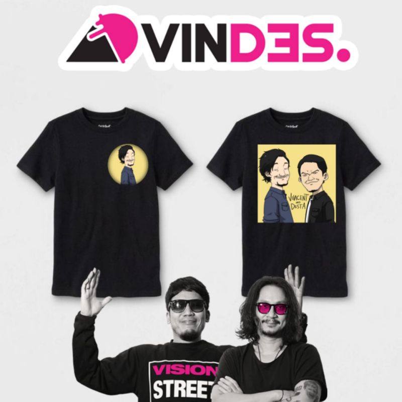 KAOS PRIA DAN WANITA|KAOS VINDES|KAOS VINCENT|KAOS DESTA