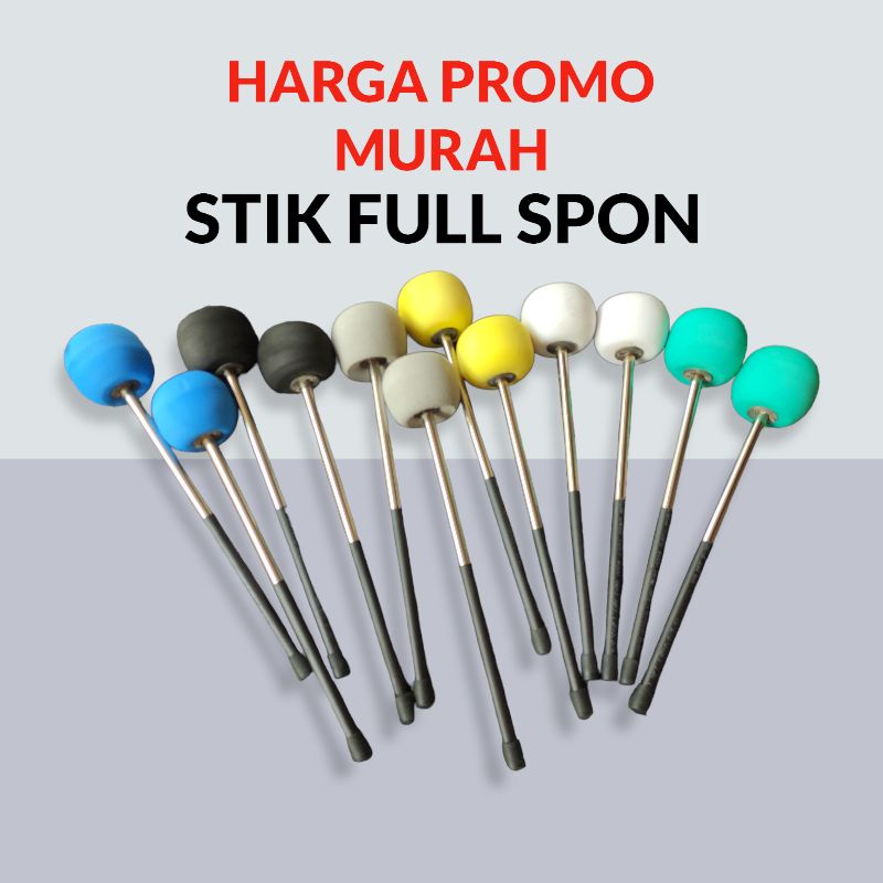 Stik Rebana Bass Hadroh Stainless Full Spon