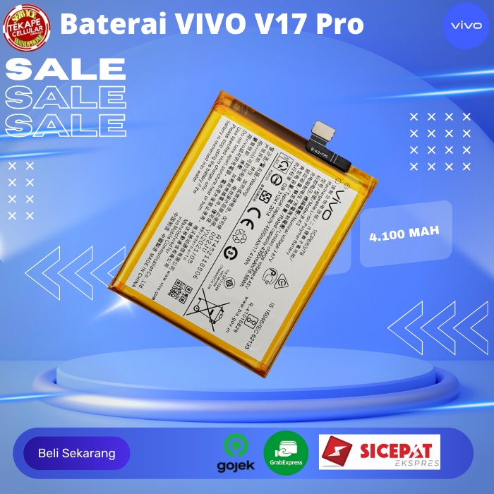 Baterai vivo v17 pro oem bergaransi