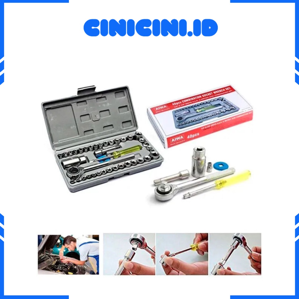 [ Cinicini ] Kunci Sok 40in1 Set Kunci Sok 40in1